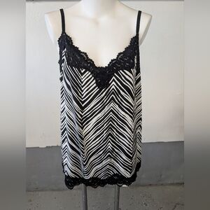 Lane Bryant Zebra Print Lace Top And Bottom Cami 22/24
